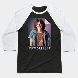 vintage colorfull tom selleck poster 1 Baseball T-Shirt